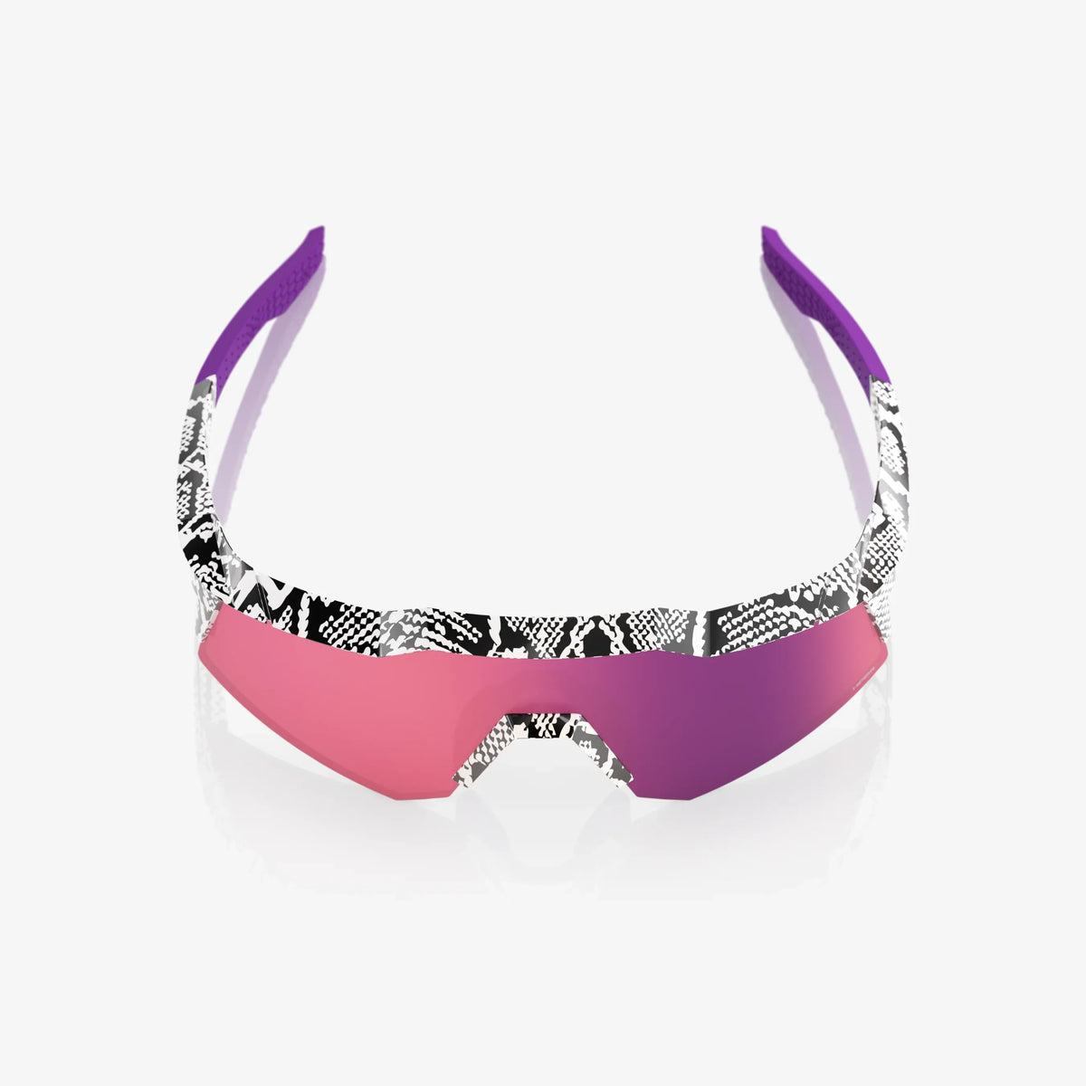 100 Percent Sunglasses - Speedcraft XS - Elly 3 White Venom HiPER Dark Purple Mirror Lens w/ Bonus HiPER Coral Lens – Product