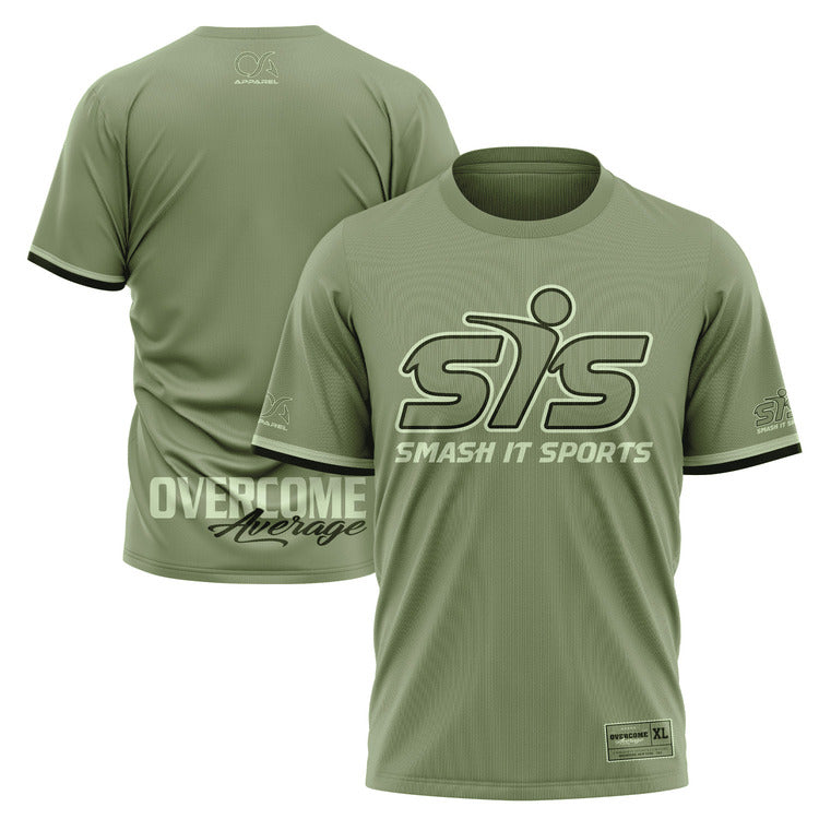 Smash It Sports Short Sleeve Shirt - Sage Green