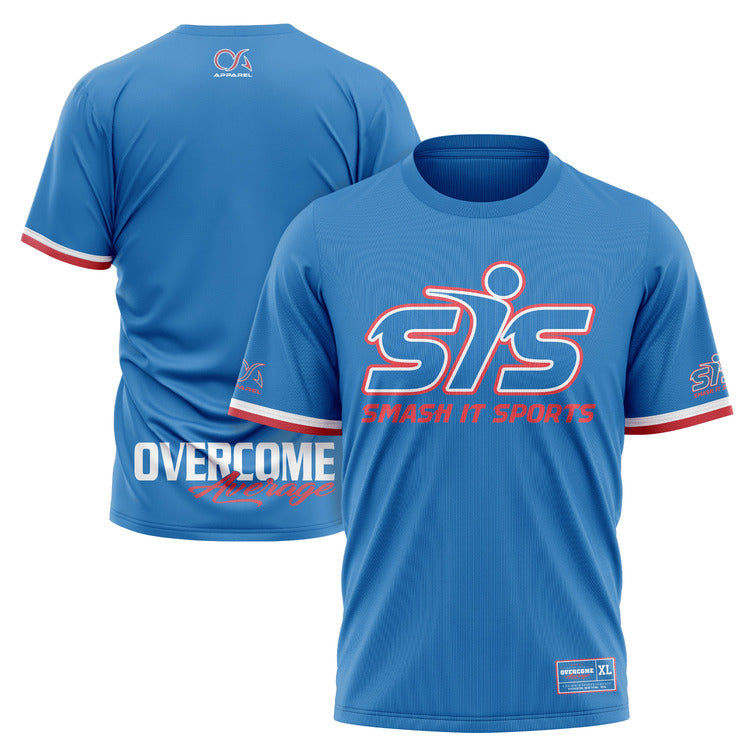 Smash It Sports Short Sleeve Shirt - Steel Blue – Product View | Smash It Sports | premium
