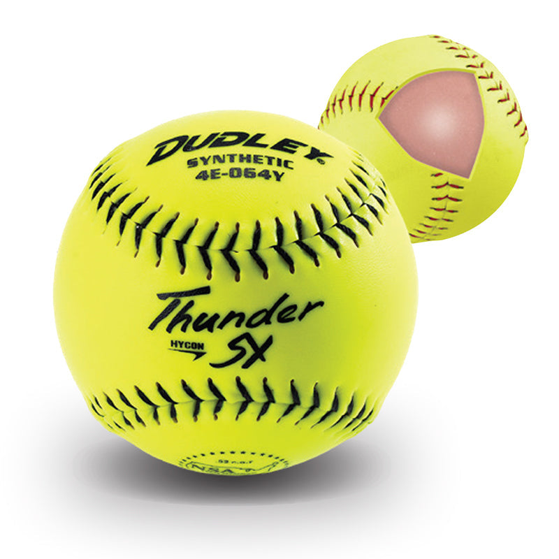 Dudley Thunder SY Hycon NSA 12" Slowpitch Softballs 4E069Y – Product View | Smash It Sports