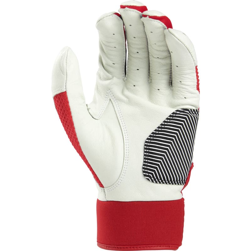 Rawlings Workhorse Pro Youth Batting Gloves - Scarlet – Product View | Smash It Sports | leather, pro