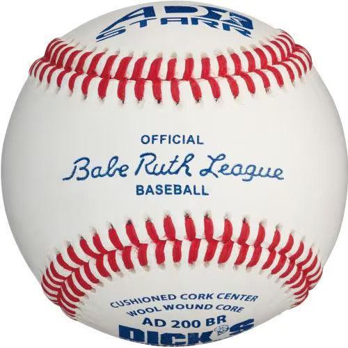 AD STARR Babe Ruth Baseballs (Ages 16 & Under) - AD 200 BR – Product View | Smash It Sports | leather, seam