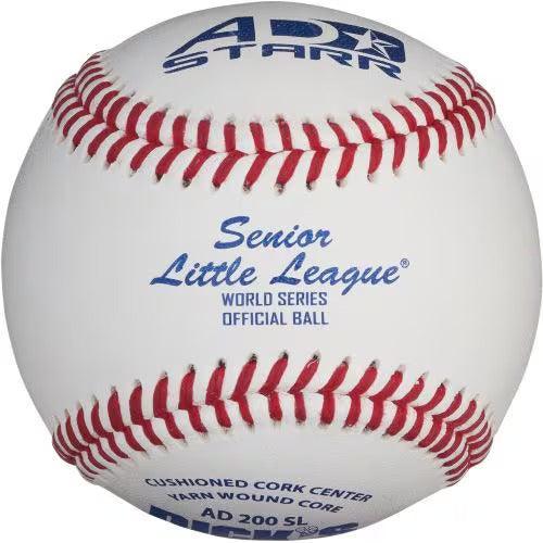 AD STARR Official World Series Baseballs (Ages 16 & Under) - AD 200 SL-WS – Product View | Smash It Sports | leather, seam