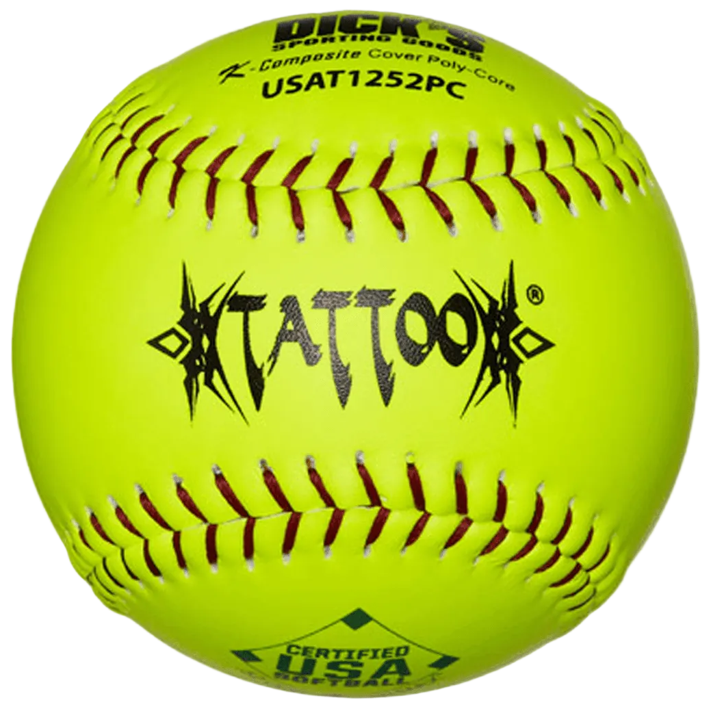 AD Starr Tattoo 52/300 USA/ASA 12" Slowpitch Softballs - USAT1252PC – Specs Overview | Smash It Sports