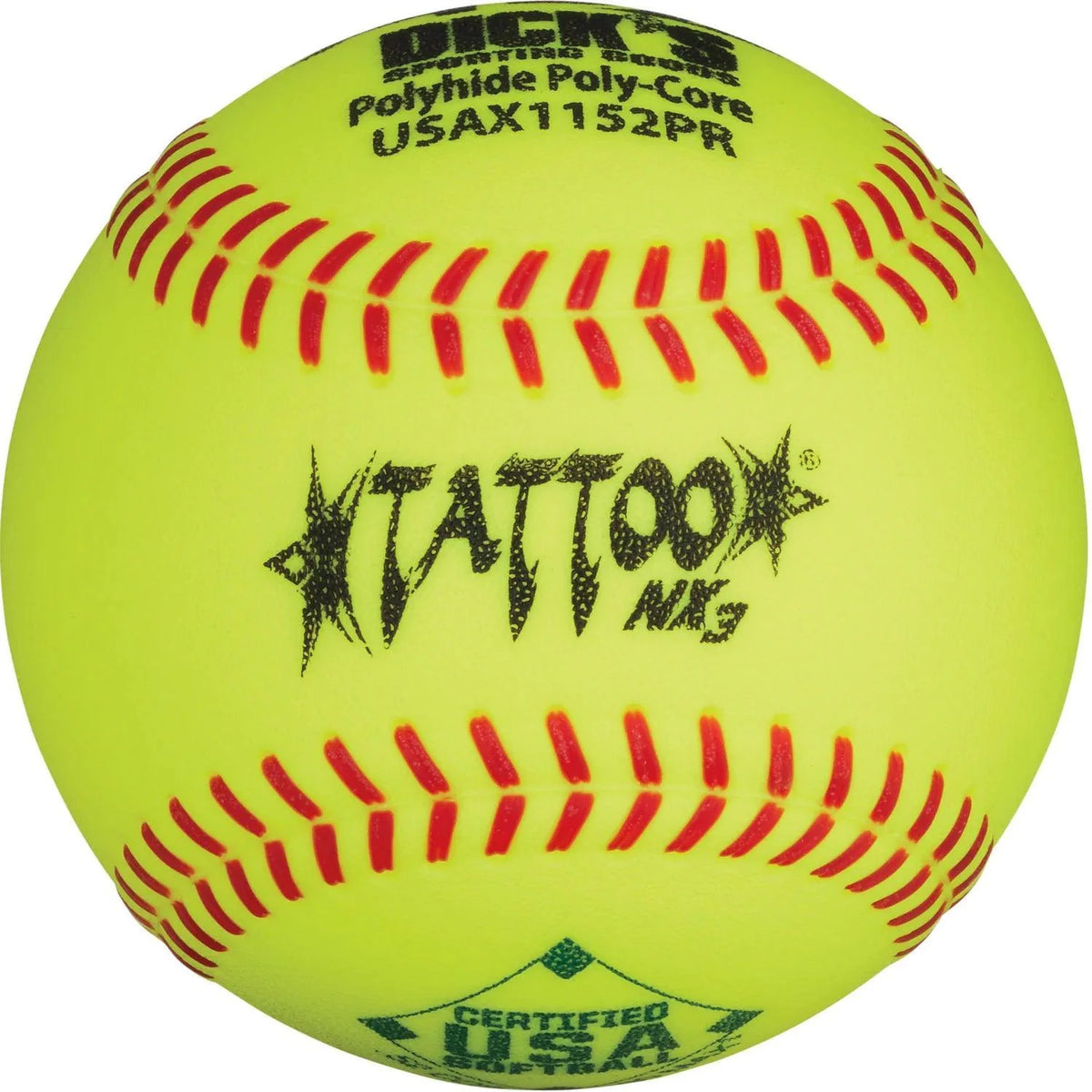 AD Starr Tattoo NX3 52/300 USA/ASA 11" Slowpitch Softballs - USAX1152PR – Product View | Smash It Sports