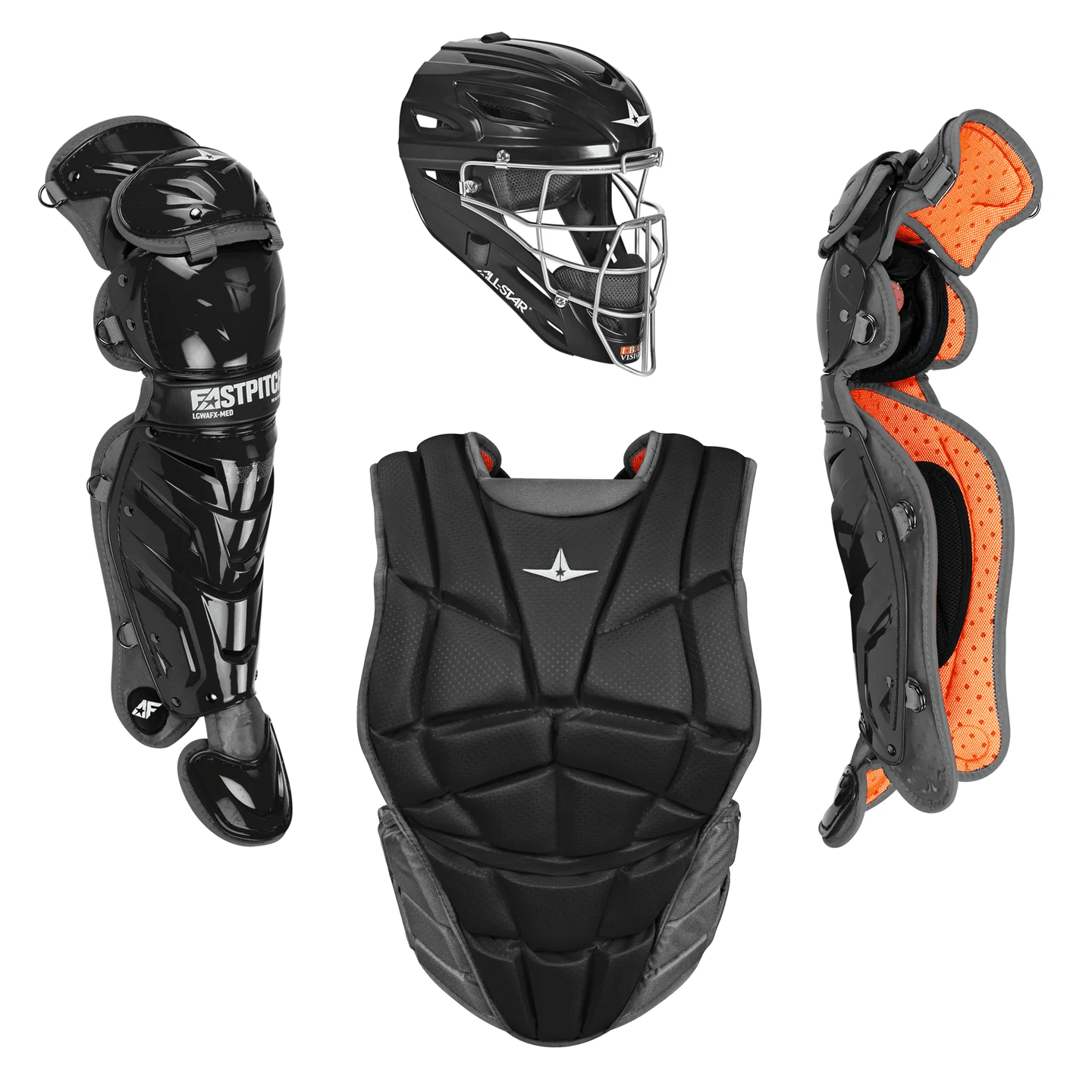 All-Star AFX Fastpitch Catchers Set - Solid Color – Specs Overview | Smash It Sports