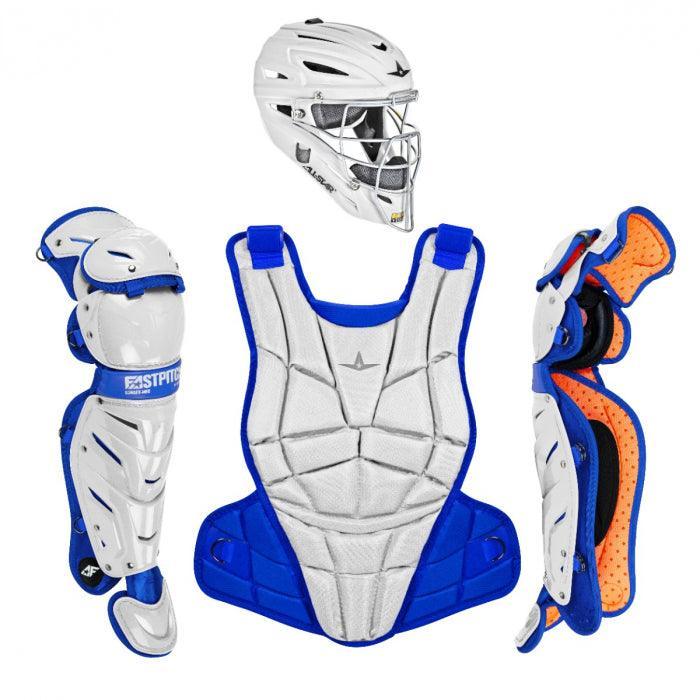 All-Star AFX Fastpitch Catchers Set - Whites – Fifth View | Smash It Sports | For AFx Sizing, Information Click HERE, Every