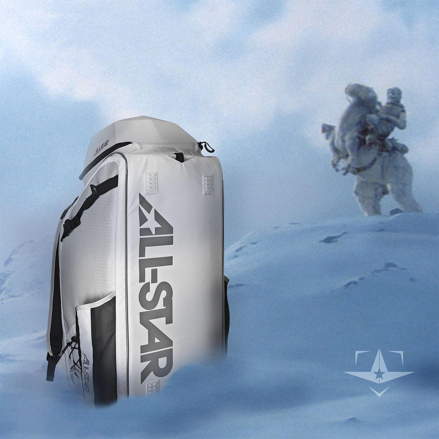 All-Star MVP Pro Series Batpack Bag - White – Product View | Smash It Sports