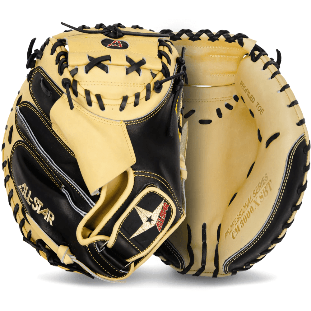 All-Star Pro Elite 32" Black/Tan Catchers Mitt/Glove - CM3000XSBT – Specs Overview | Smash It Sports | This, Multiple, Soft