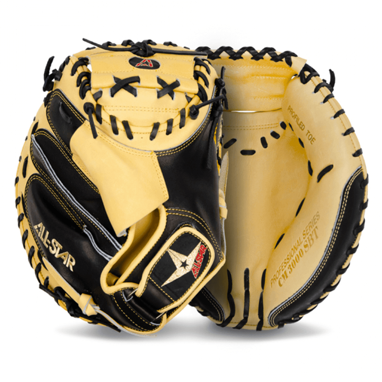 All-Star Pro Elite 35" Black/Tan Catchers Mitt/Glove - Smash It Sports