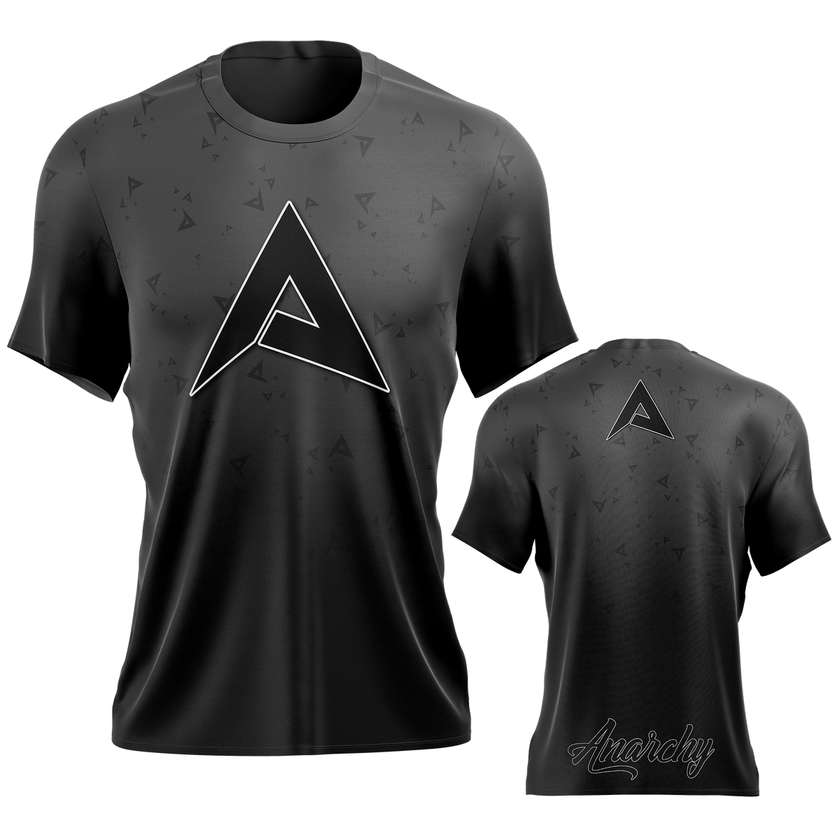 Anarchy Bat Company Short Sleeve Shirt - Charcoal/Black Fade – Specs Overview | Smash It Sports