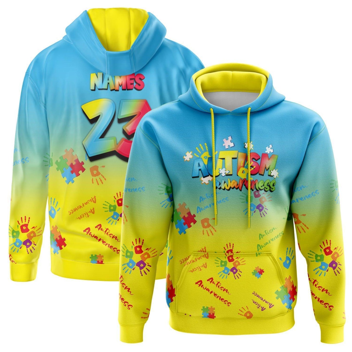 Autism Awareness Hoodie (Customized Buy-In) - Smash It Sports