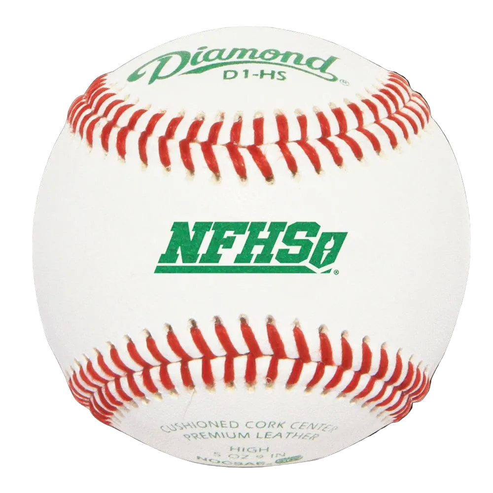 Diamond Sports High School NFHS Baseballs: D1-HS – Product View | Smash It Sports | leather