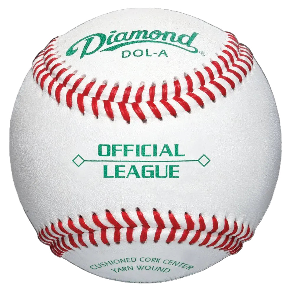 Diamond Sports Official League Intermediate Youth Grade Baseballs: DOL-A OL – Product View | Smash It Sports | leather