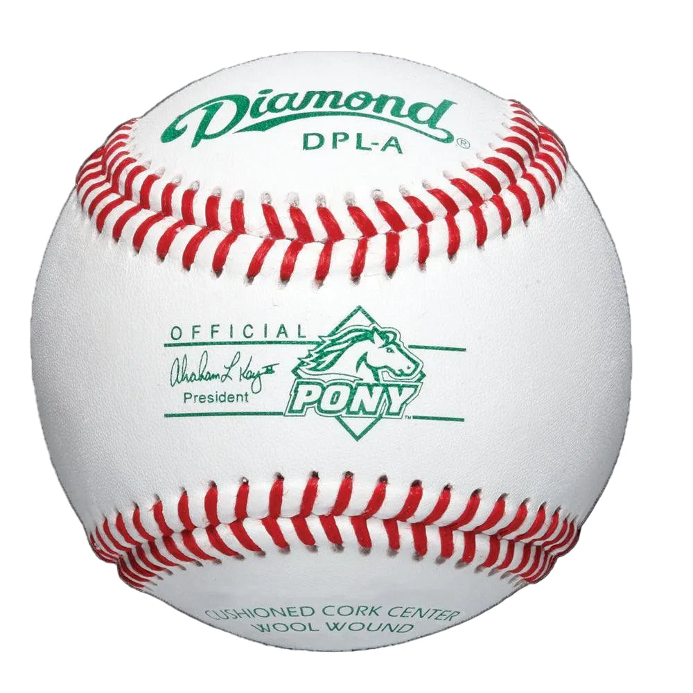 Diamond Sports Pony League Tournament Grade Baseballs: DPL-A – Product View | Smash It Sports | leather