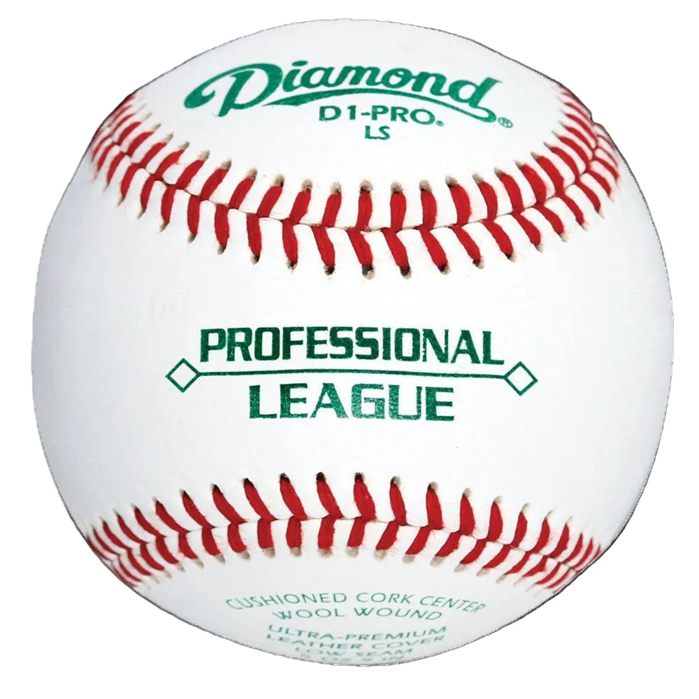 Diamond Sports Professional Baseballs: D1-PRO-LS – Product View | Smash It Sports | leather, seam