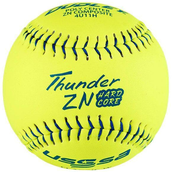 Dudley Thunder ZN Hardcore 44/375 USSSA 11" Slowpitch Softballs - 4U11H – Product View | Smash It Sports | composite, usssa