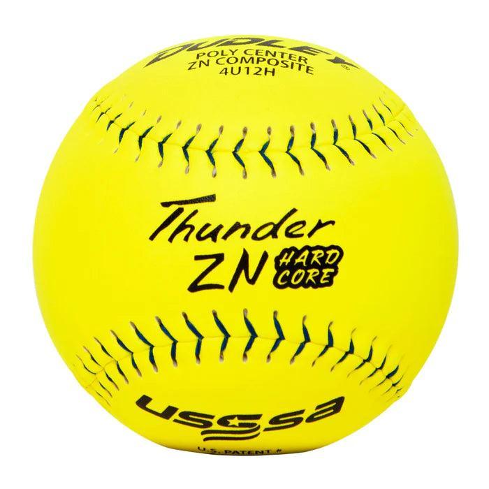 Dudley Thunder ZN Hardcore 44/375 USSSA 12" Slowpitch Softballs - 4U12H - Smash It Sports