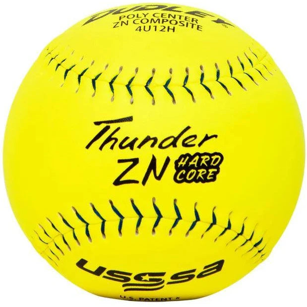 Dudley Thunder ZN Hardcore 44/375 USSSA 12" Slowpitch Softballs - 4U12H – Product View | Smash It Sports | composite, usssa