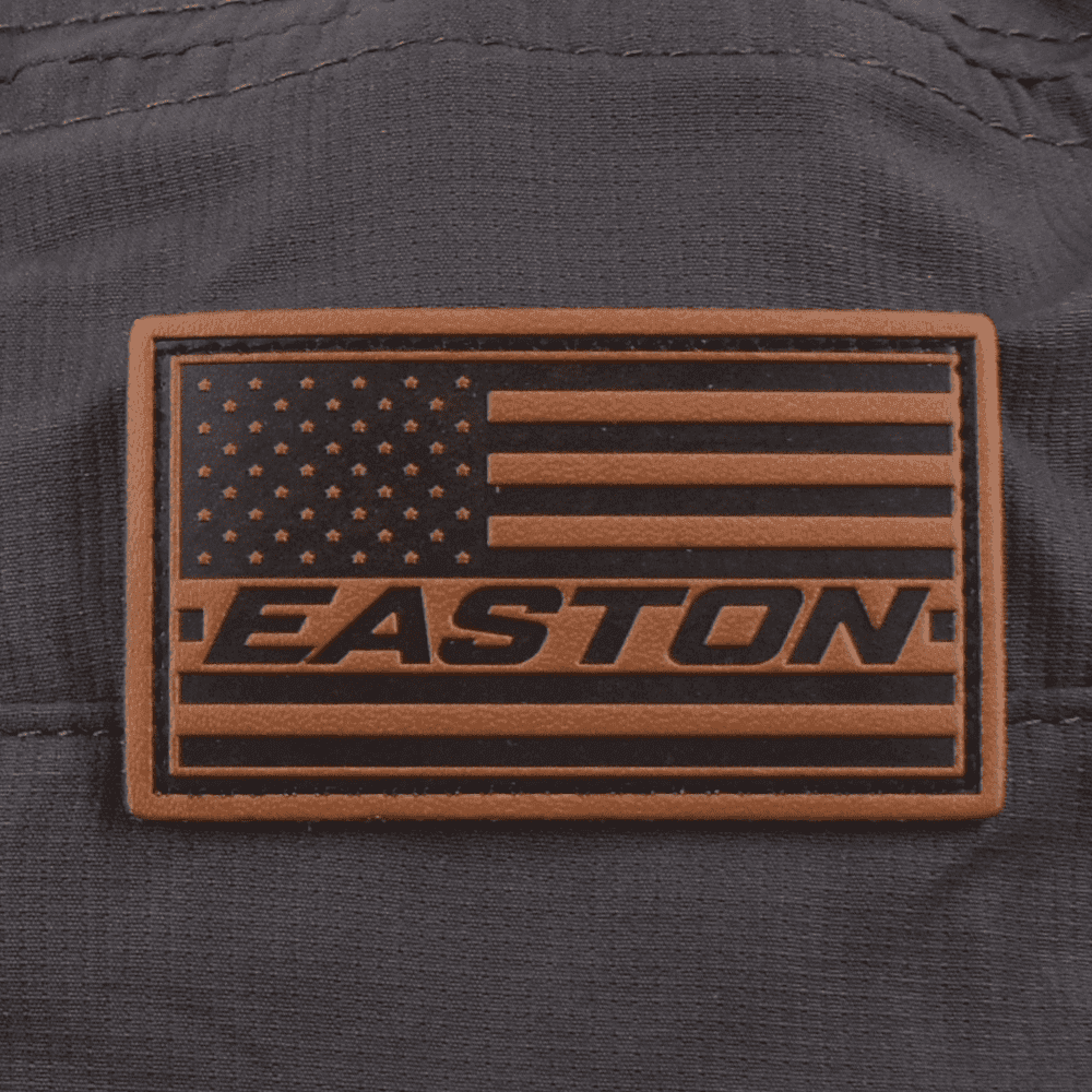 Easton Bucket Hat Charocal with Leather Flag Patch – Specs Overview | Smash It Sports