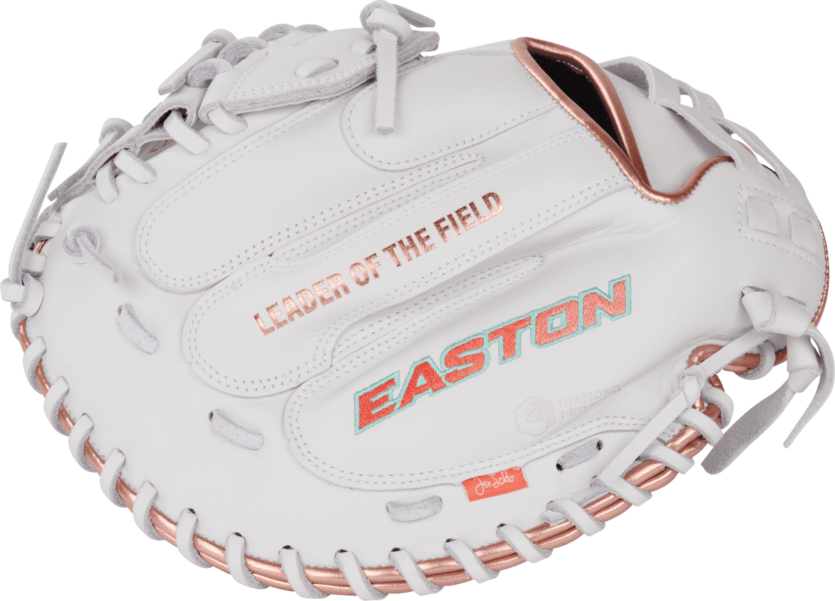 Easton Elite Jen Schro 33" Fastpitch Catchers Mitt/Glove – Specs Overview | Smash It Sports | leather, steerhide, pro