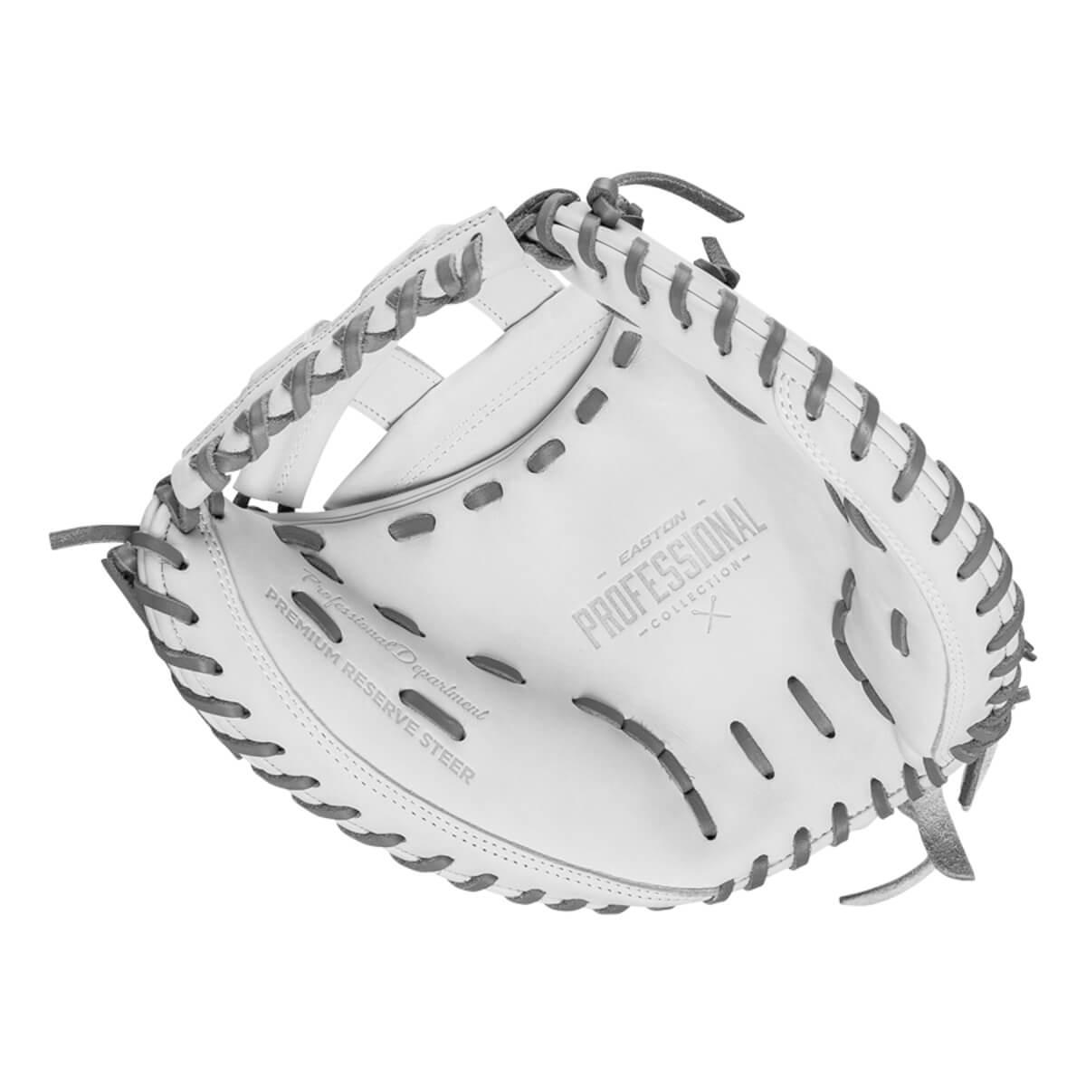 Easton Pro Collection 34" Fastpitch Softball Catcher's Mitt/Glove - PCFPCM34 – Product View | Smash It Sports | leather, cowh