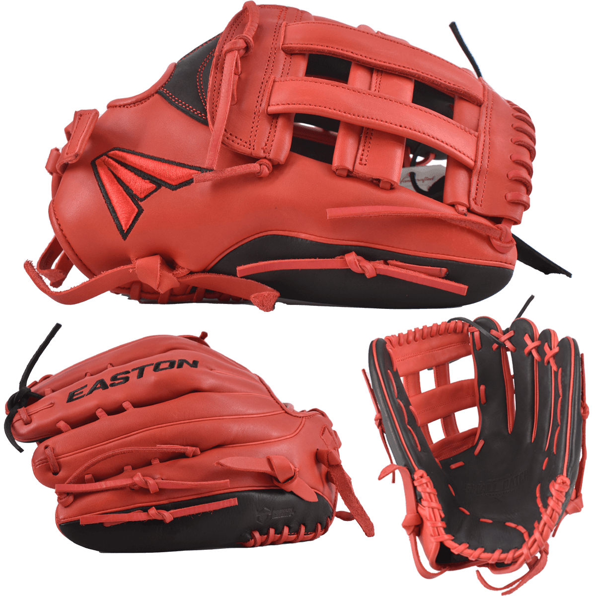 Easton Small Batch No. 67 Slowpitch Softball Glove - Red/Black ā Specs Overview | Smash It Sports | leather, cowhide, pro