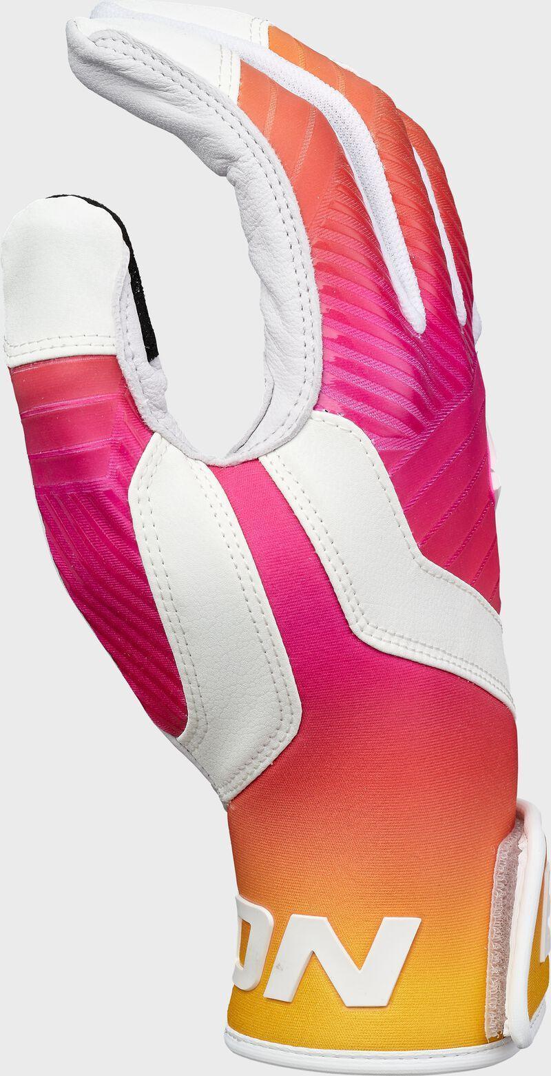 Easton Walk-Off Ethos Baseball Batting Gloves - Malibu Sunset – Product View | Smash It Sports | leather, pro