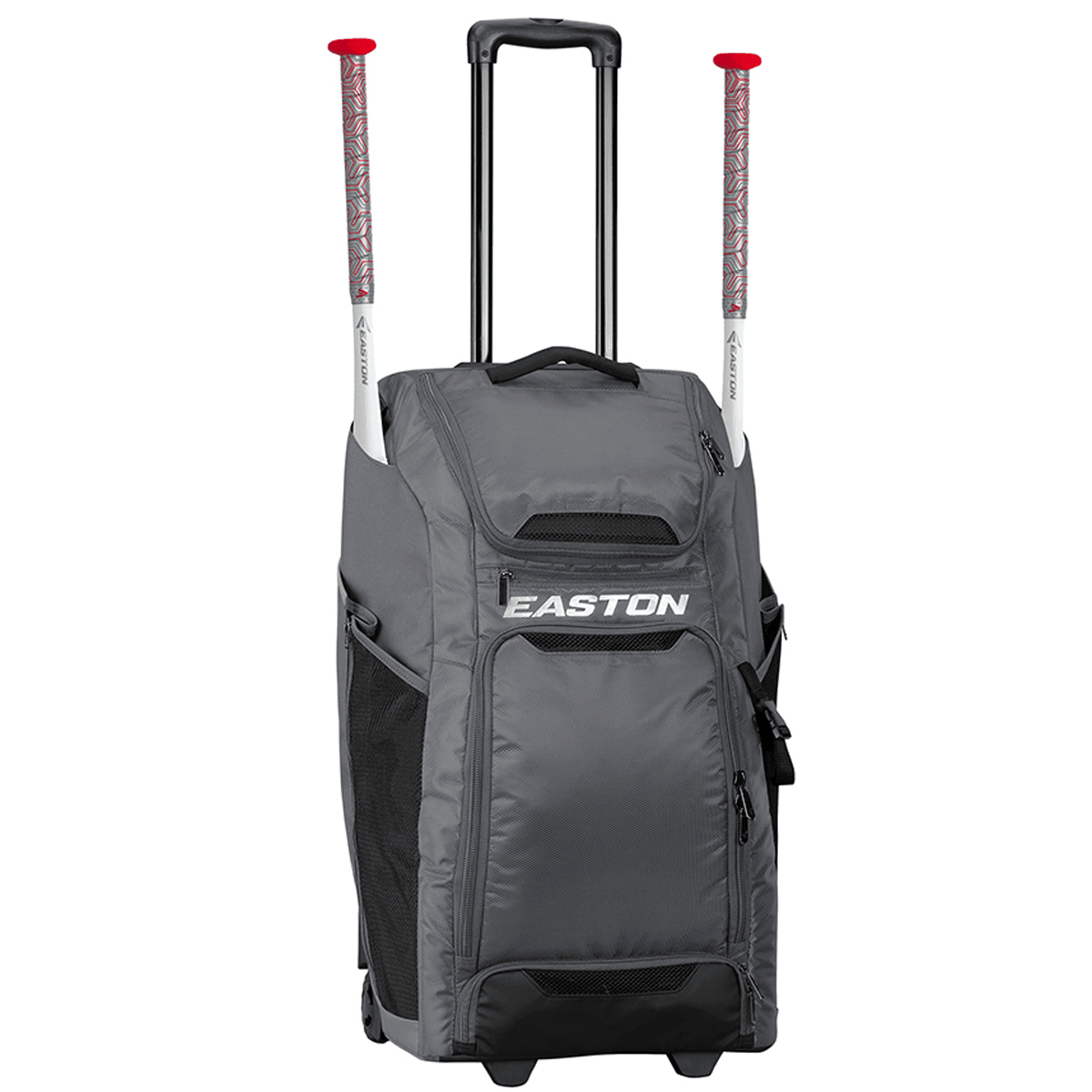 Easton Wheeled Catcher's Bag (Charcoal) – Specs Overview | Smash It Sports | Easton, Catchers Wheeled, Featuring
