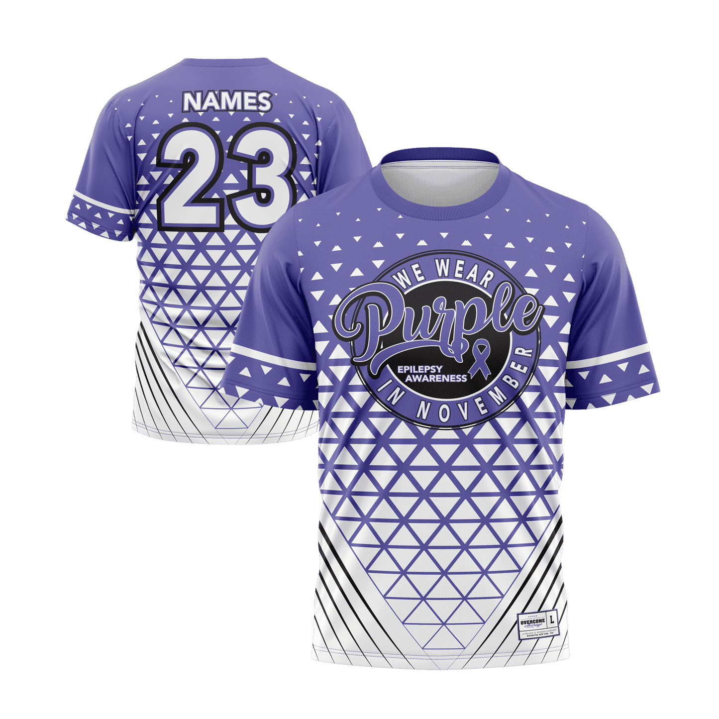 Epilepsy Awareness Short Sleeve Jersey (Customized Buy-In) - Smash It Sports