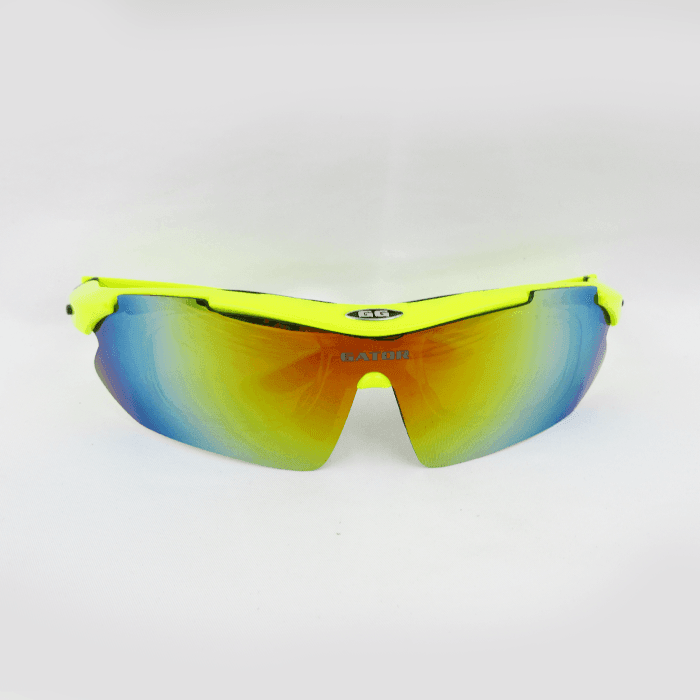 Gator Gear Multi-Lens Sunglasses Kit - Neon Yellow (w/ Prescription Lens Insert) – Specs Overview | Smash It Sports
