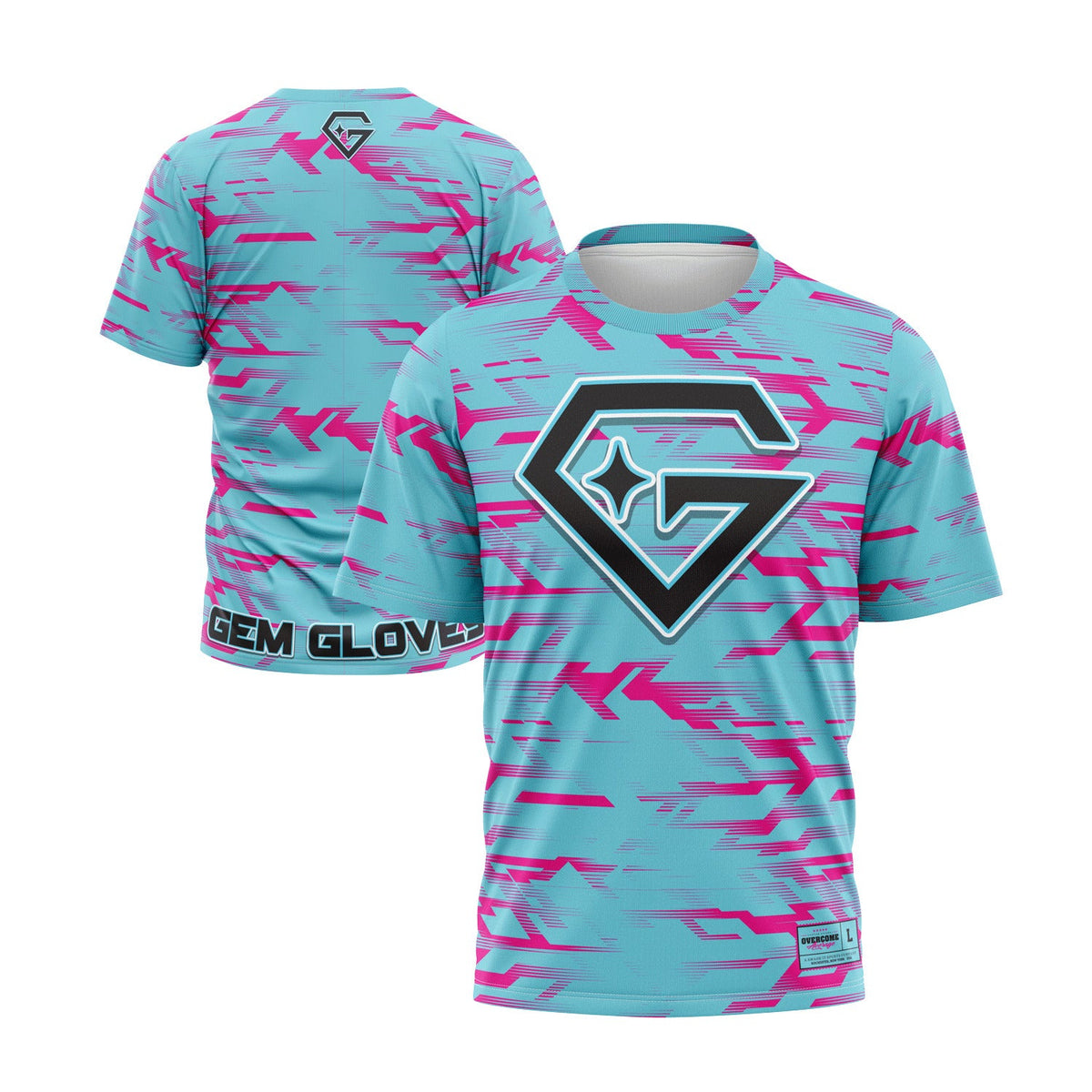 Gem Gloves Short Sleeve Shirt - Ice Pop Static – Product View | Smash It Sports