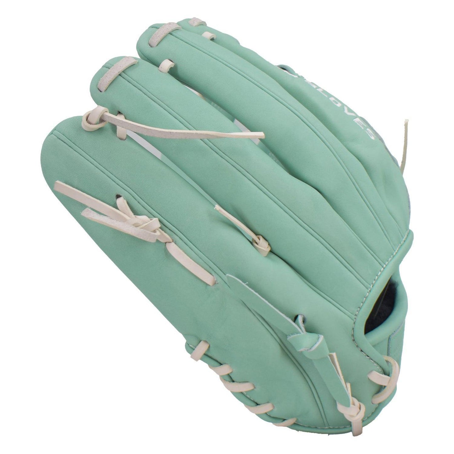Gem Gloves Softball Fielding Glove - GEM007 (Mint) – Product View | Smash It Sports | leather, kip, pro
