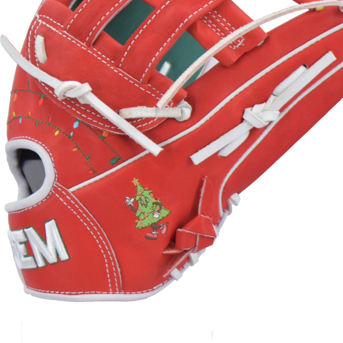 Gem Gloves Softball Fielding Glove - GEM038 Holly Jolly – Product View | Smash It Sports | leather, kip, pro