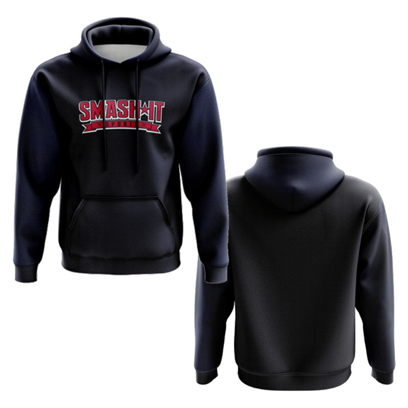 Smash It Sports Fleece Hoodie - Shadow Navy – Product View | Smash It Sports | premium, pro