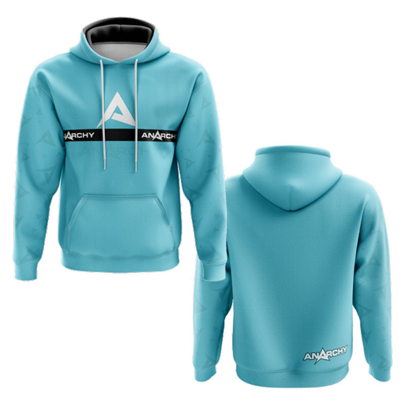 Anarchy Fleece Hoodie - Carolina/Black