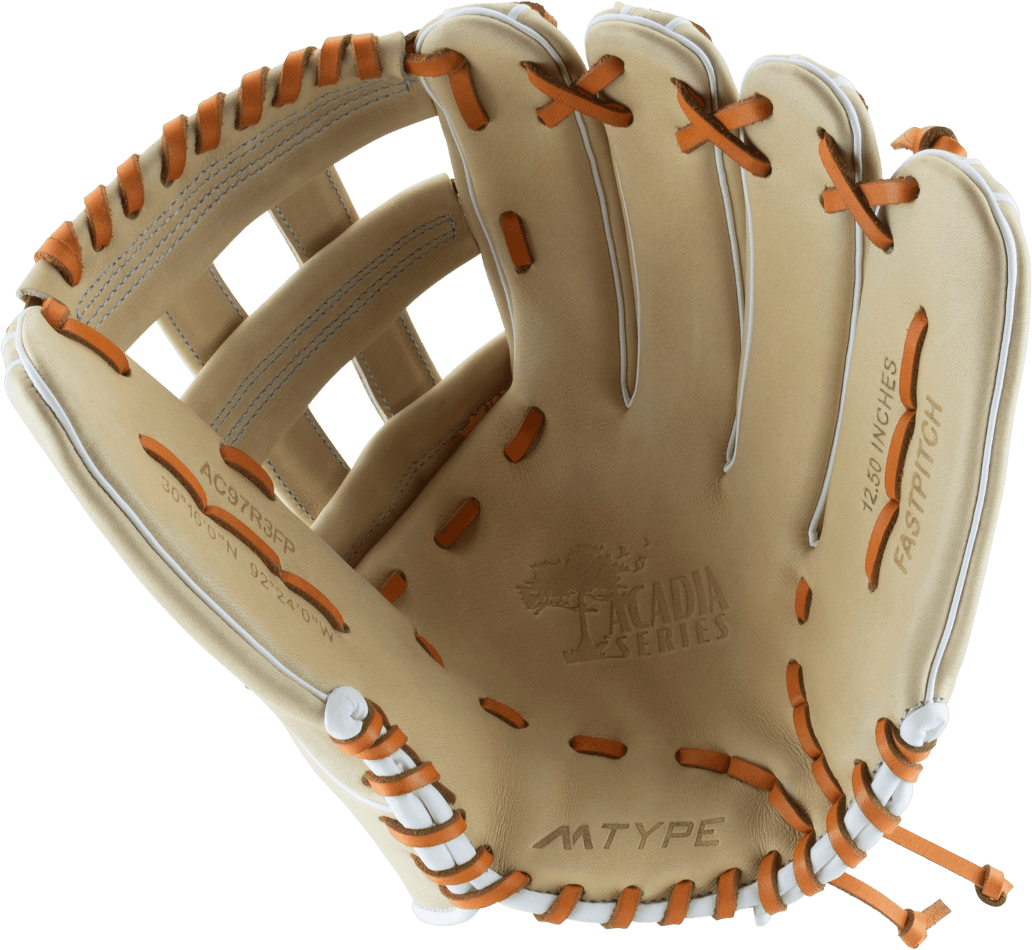 Marucci Acadia 12.5" Fastpitch Softball Glove - MFG3AC97R3FP-CM – Specs Overview | Smash It Sports | leather, cowhide, pro