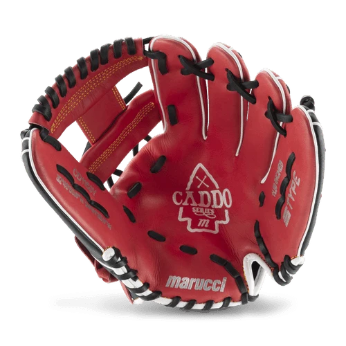 Marucci Caddo 11.5" Baseball Fielding Glove - MFG2CD1150-R/BK – Product View | Smash It Sports | leather, cowhide, pro