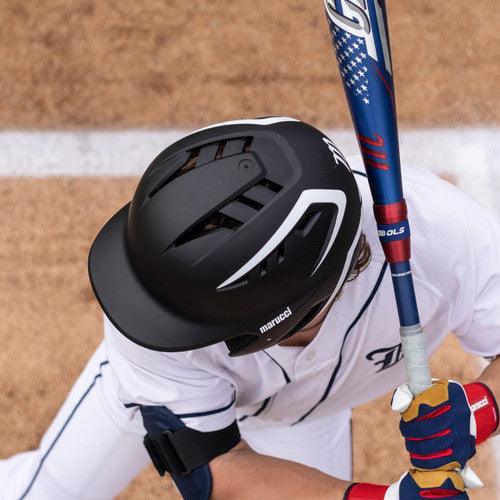 Marucci DuraVent Two-Tone Baseball Helmet With Jaw Guard – Product View | Smash It Sports | abs, foam