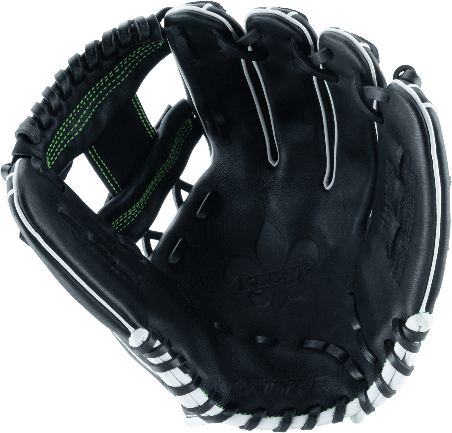 Marucci Krewe 11.5" Baseball Fielding Glove - MFG3KR43A2-BK/NG – Specs Overview | Smash It Sports | leather, cowhide, pro