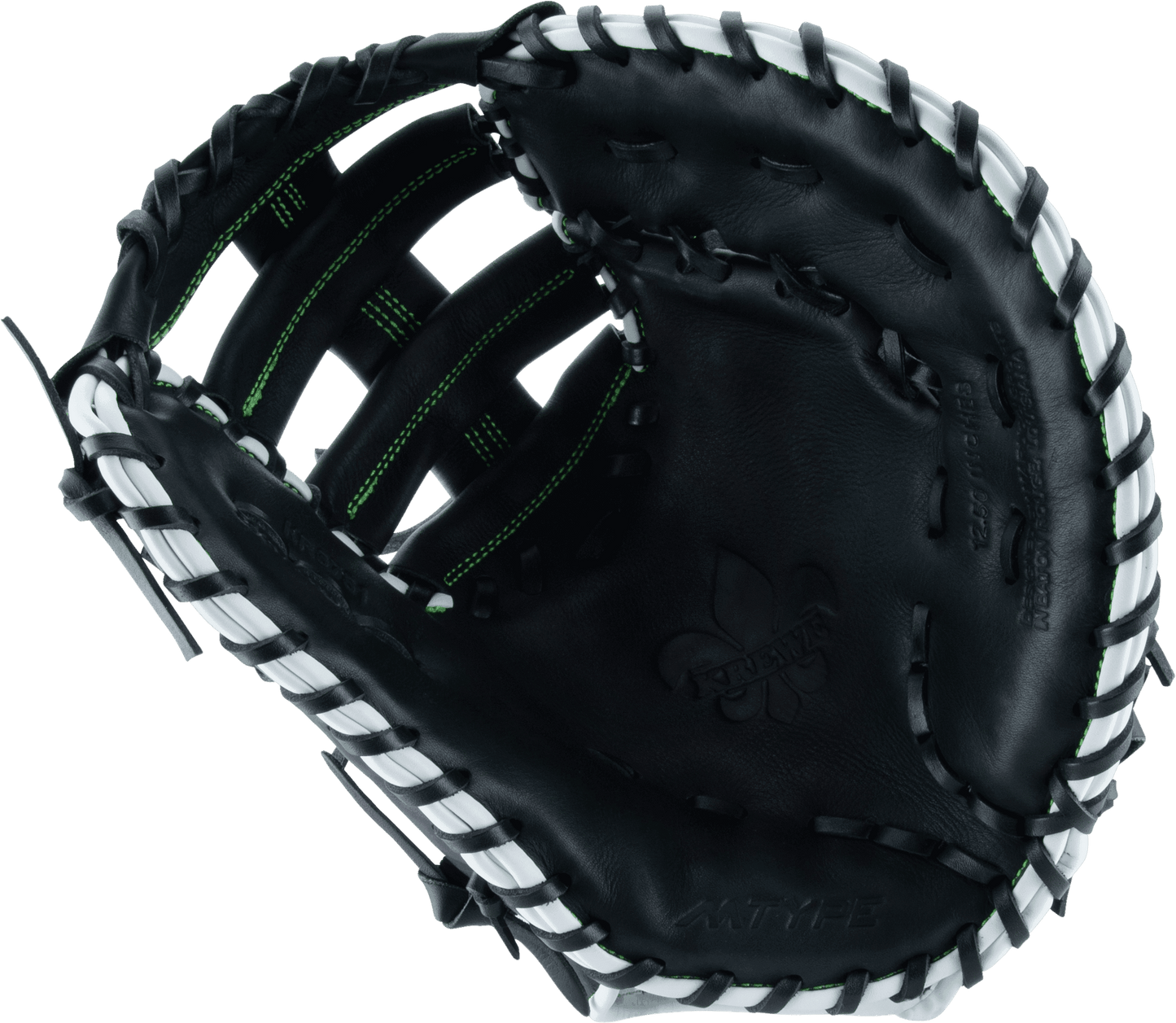 Marucci Krewe 12.5" Baseball First Base Mitt/Glove - MFG3KR37S1-BK/NG – Specs Overview | Smash It Sports | leather, cowhide,