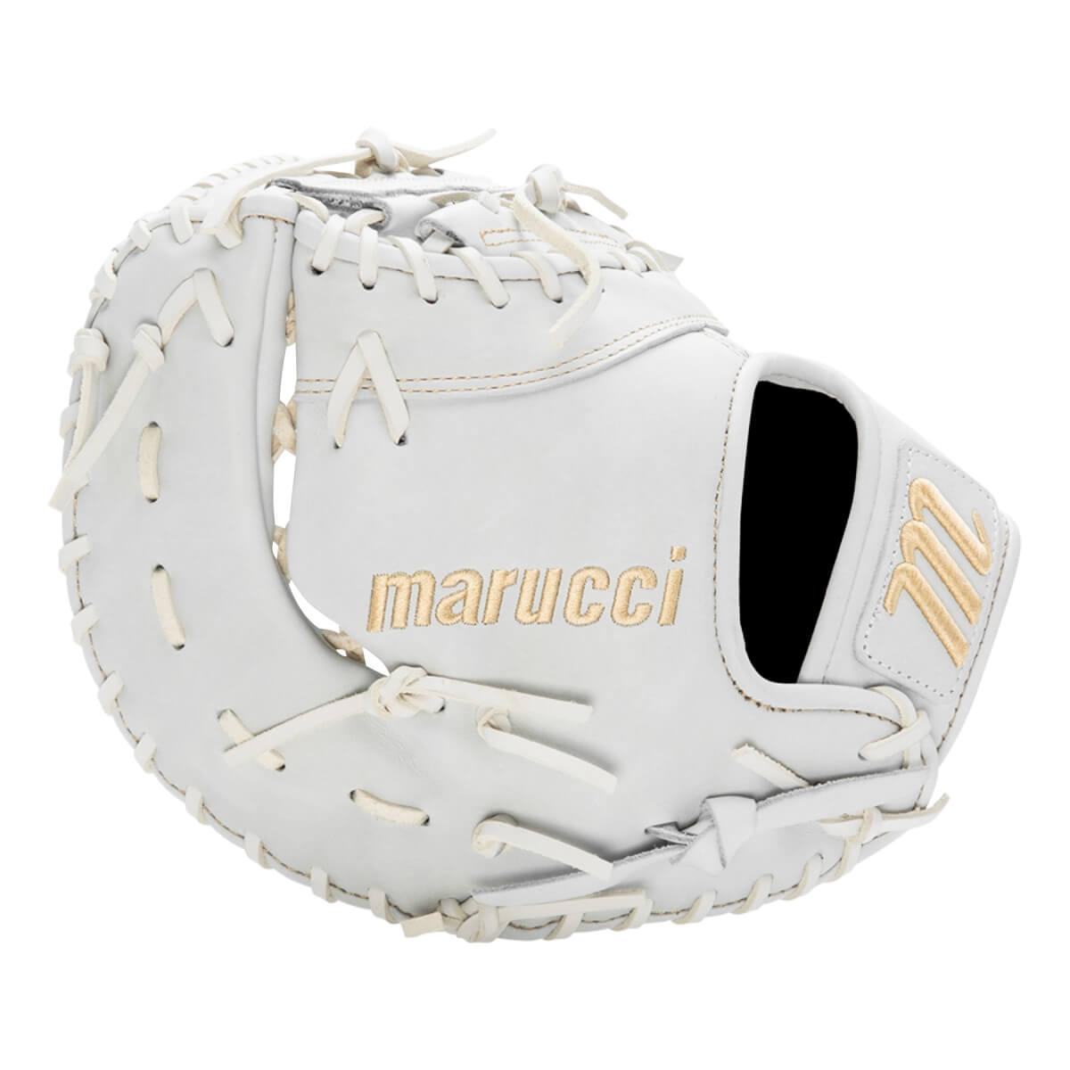 Marucci Magnolia 13" Fastpitch Softball First Base Mitt/Glove - MFGMGM39S3FP-W – Product View | Smash It Sports | leather, st