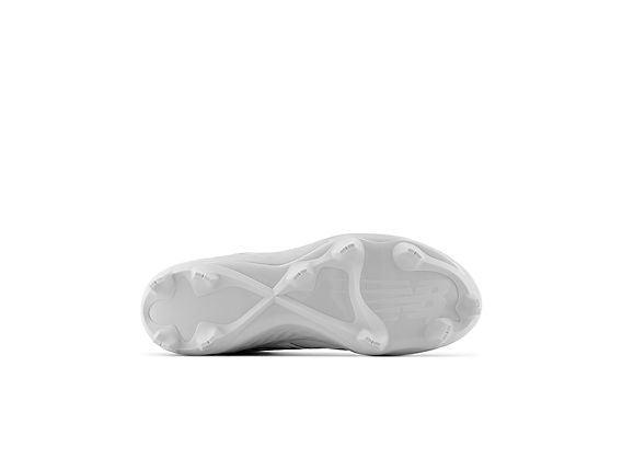 New Balance Men's Fresh Foam 3000 V6 Molded Baseball Cleats - Grey with White - PL3000G6 – Fourth View | Smash It Sports