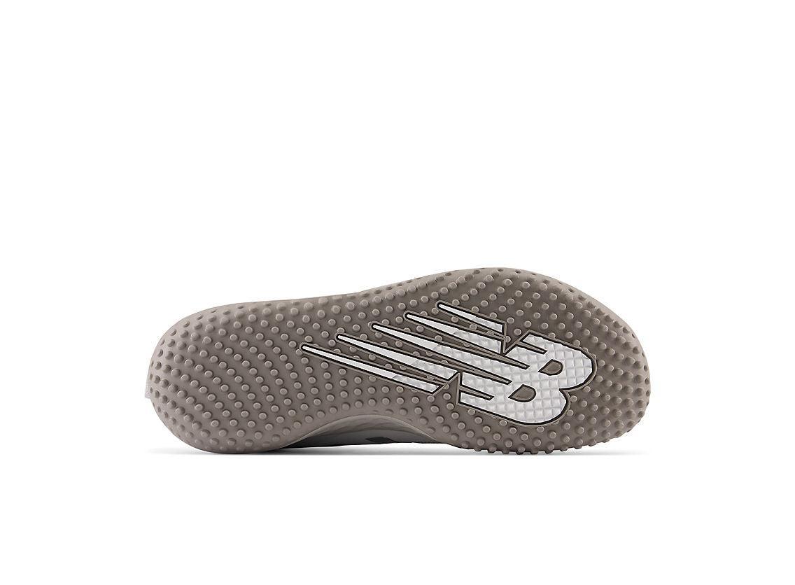 New Balance Men's Fresh Foam 3000 V6 Turf Baseball Shoes - Grey with White - T3000TG6 – Fourth View | Smash It Sports