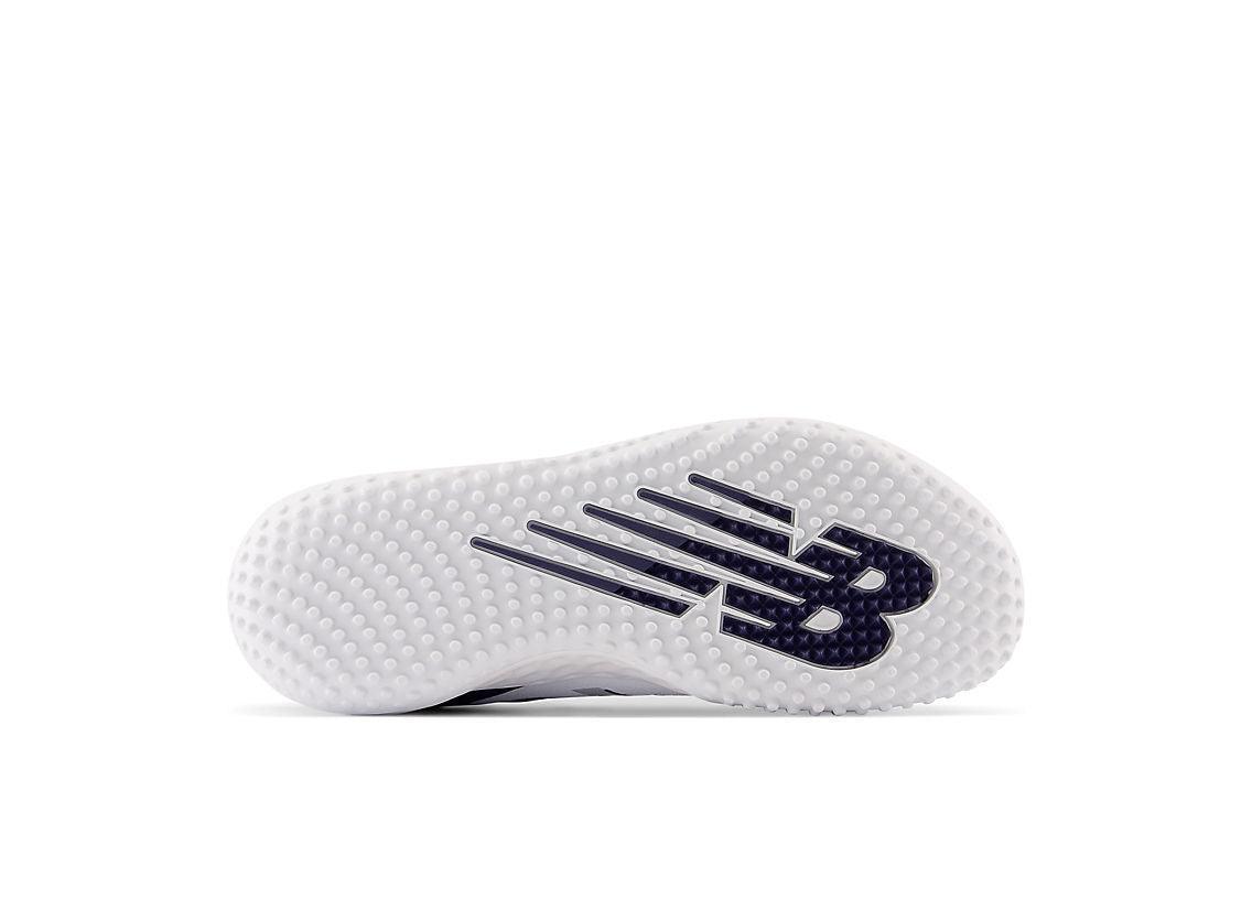 New Balance Men's Fresh Foam 3000 V6 Turf Baseball Shoes - Navy with White - T3000TN6 ā Fourth View | Smash It Sports
