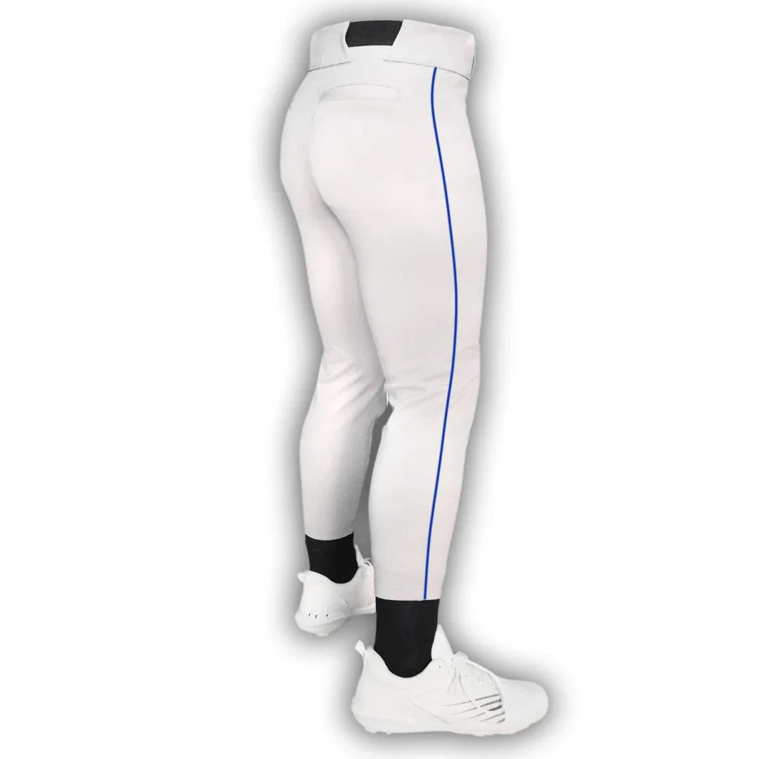 Original Dirty Mids - Piped Collection Baseball Pants (White) – Product View | Smash It Sports