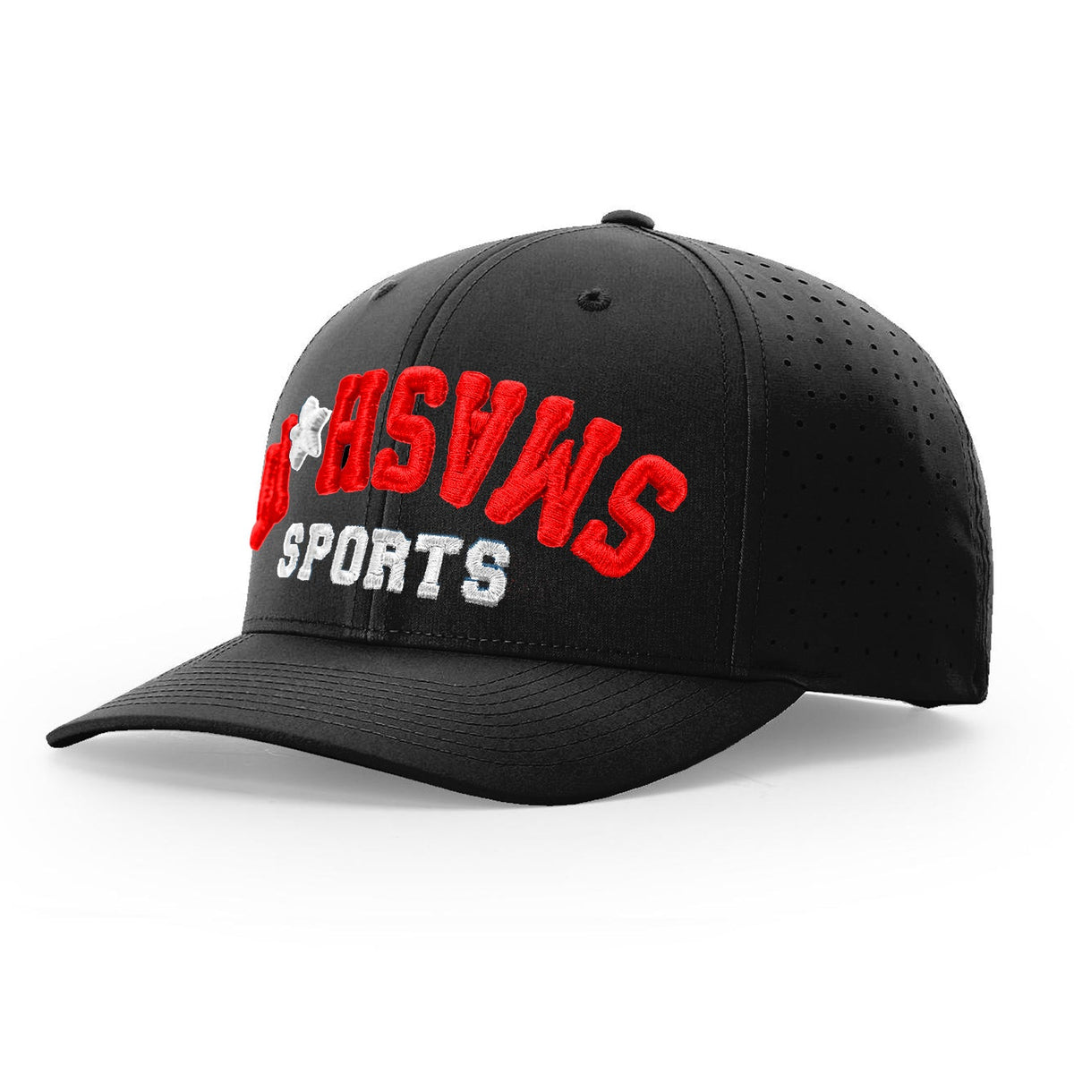 Smash It Sports R632 Snapback Hat - Black/Red – Product View | Smash It Sports | pro, web