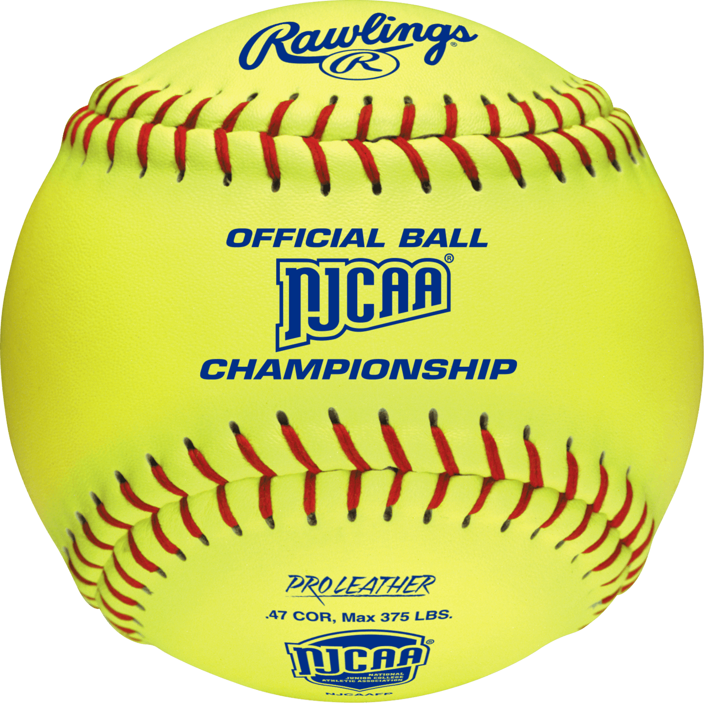 Rawlings 12" NJCAAFP NJCAA Championship 47/375 Leather Fastpitch Softballs NJCAAFP – Specs Overview | Smash It Sports | leath