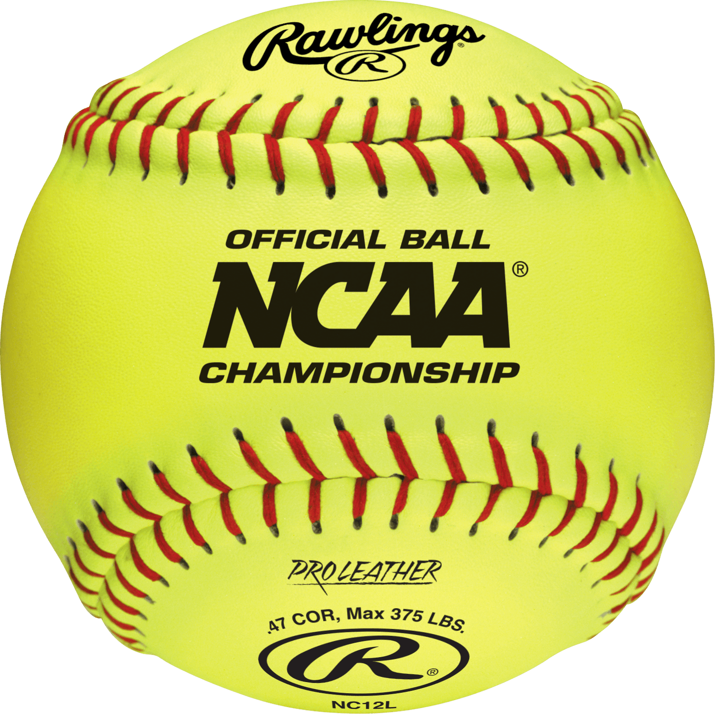 Rawlings 12" Official NCAA Championship Fastpitch Softballs NC12L – Specs Overview | Smash It Sports | leather, core, seam