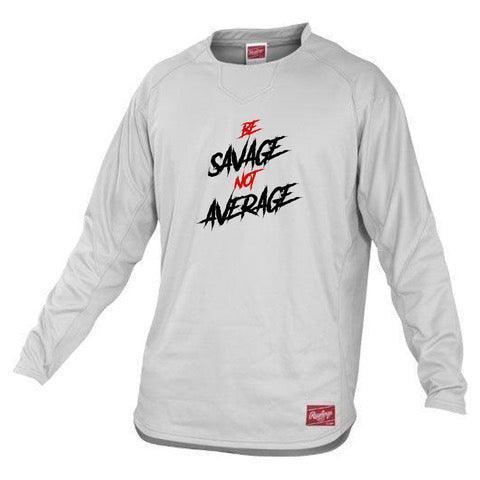 Rawlings Dugout Youth Fleece Pullover - Be Savage – Product View | Smash It Sports | pro